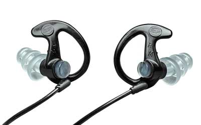 Surefire, Sonic Defenders Max Ear Plug, Medium, Removable Cord, Black Finish