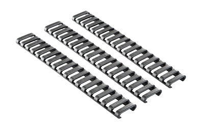 Ergo Grip, Rail Protector, Rail Covers, Fits Picatinny Rail, 18 Slot, Matte Finish, Black