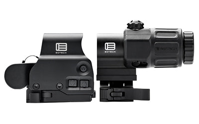EOTECH, HHS VIII EXPS3-0 Holographic Sight, Red 68 MOA Ring With 1 MOA Dot Reticle, Night Vision Compatible, Side Button Controls, Quick Disconnect Mount, Includes G33 3X Magnifier, Matte Finish, Black