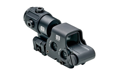 EOTECH, Holographic Hybrid Sights, Night Vision Sight, 68 MOA Ring with (2)-1 MOA Dots, Black, Side Buttons, Includes EXPS3-2 & G43 Magnifier With QD Switch-to-side Mount, Matte Finish, Black