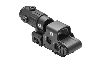 EOTECH, Holographic Hybrid Sight V, Night Vision Compatible Sight, 68 MOA Ring with (4)-1 MOA Dots, Matte Finish, Black, Side Buttons, Includes EXPS3-4 & G45 5X Magnifier With QD Switch-to-side Mount