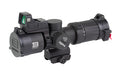 EOTECH, Vudu, Rifle Scope, 4-12X Magnification, 36mm Objective, First Focal Plane, Compatible with Mini-ACOG Mounts, MR5 Illuminated MRAD Reticle, Matte Finish, Black, Includes EFLX 3 MOA Red Dot and Mount