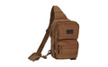 Evolution Outdoor, Shoulder Sling Pack, Tactical Bag, Polyester, Padded Shoulder Strap, Adjustable, MOLLE Webbing, Coyote