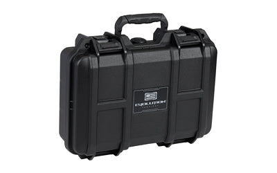 Evolution Outdoor, Liberator, Single Pistol Case, Reinforced Polypropylene Construction, Pick N Pluck Foam, Black, 12.6"x9.8"x4.2", 2.69 lbs