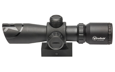 Firefield, Barrage, Rifle Scope, 1.5-5X32MM, Red/Green Illuminated Mil-Dot Reticle, IPX4 Waterproof, Integrated Mount, Matte Finish, Black