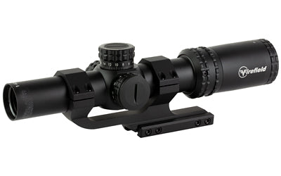Firefield, RapidStrike Rifle Scope, 1-6X24, Second Focal Plane, Circle Dot Reticle, Matte Finish, Black, Includes Honeycomb lens filter, Cantilever Mount, Throw Lever, Honeycomb Lens Cover