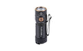 FENIX, E18R V2, Flashlight, White LED, 1,200 Lumens, 2.64" Long, Anodized Finish, Black, Includes Rechargeable 16340 and USB Type-C Charging Cable