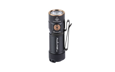 FENIX, E18R V2, Flashlight, White LED, 1,200 Lumens, 2.64" Long, Anodized Finish, Black, Includes Rechargeable 16340 and USB Type-C Charging Cable