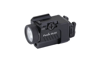 FENIX, GL22, Weapon Light, White LED with Red Laser, 750 Lumens, 2.64" Long, Fits GLOCK and 1913 Rails, Includes Rechargeable 16340 Battery and USB Type-C Charging Cable