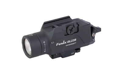 FENIX, GL23R, Weapon Light, White LED with Green Laser, 1,200 Lumens, 3.43" Long, Fits GLOCK and 1913 Rails, Includes Rechargeable 18350 Battery and USB Type-C Charging Cable