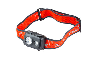 FENIX, HL16, Headlamp, White/Red LED, 450 Lumens, Matte Finish, Black/Red, Includes Headband