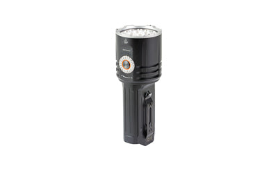 FENIX, LR35R PRO, Flashlight, White/Red/UV LED, 10,000 Lumens, Anodized Finish, Black, Includes (2)-Rechargeable ARB-L21-6000 Batteries and USB Type-C Charging Cable