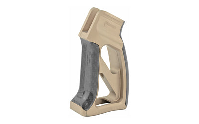 Fortis Manufacturing, Inc., Torque, Pistol Grip, with Carbon Fiber, Fits AR Rifles, Anodized Flat Dark Earth Finish