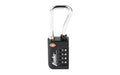 Firearm Safety Devices Corporation, Resettable 4-Dial TSA Combination Lock w/Steel Sha, Black, Not a CA-DOJ Approved Firearms Safety Device