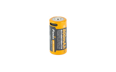 FENIX, USB-C Rechargeable 16340 Battery, USB-C Charging Port, 800mAh, 3.6V, Black
