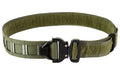 GBRS Group, Assaulter Belt System, 20 Molle Sections, 1.75" Cobra Buckle with D-Ring, Large, 1.5" Nylon Scuba Webbing Construction, Ranger Green