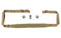 GBRS Group, Second Best Sling Bundle, 40" Adjustable Front End, 20" Adjustable Back End, 16" Minimalist Neck Pad, Coyote Brown, Includes Black Triglide and D-Loop