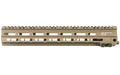 Geissele Automatics, MK8, Super Modular Rail, Handguard, 13.5", M-LOK, Barrel Nut Wrench Sold Separately (GEI-02-243), Gas Block Not Included, Desert Dirt Color, Product Finishes, Shade Variations and Other Imperfections Are Normal Due to the