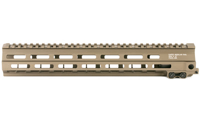 Geissele Automatics, MK8, Super Modular Rail, Handguard, 13.5", M-LOK, Barrel Nut Wrench Sold Separately (GEI-02-243), Gas Block Not Included, Desert Dirt Color, Product Finishes, Shade Variations and Other Imperfections Are Normal Due to the