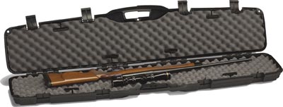 Plano, Pro Max, Single Rifle Case, PillarLock Crush-Resistant Polymer Construction, Black, 52"x3.75"x9.25", 4.9 lbs