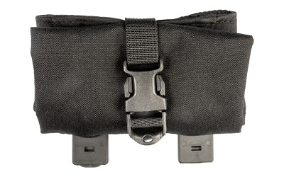 Grey Ghost Gear, Roll-Up Dump Pouch, MOLLE Compatible, Laminated Nylon Construction, Matte Finish, Black