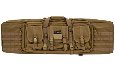 GPS, Tactical Double Rifle Case, Flat Dark Earth, 42", 600 Denier Polyester