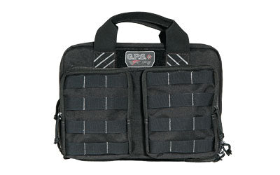 GPS, Tactical, Range Bag, Black, Soft, Up To 6 Pistols, 2 Removable Pouches