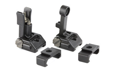 Griffin Armament, M2 Sights, Front/Rear Folding Sights, Fits Picatinny Rails, Matte Finish, Includes 12 O'Clock Bases