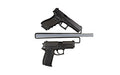 Gun Storage Solutions, Over Under Handgun Hangers - 2 pack (4 gun storage)