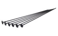 Gun Storage Solutions, Rifle Rods, Fit .22 Caliber and Larger, 16" Length, Black, 6 Pack