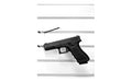 Gun Storage Solutions, Slatwall Snipers, Vinyl Coated, Fits Guns As Small As .22 Caliber, 10-Pack, Attaches To Front Of Shelf, Black
