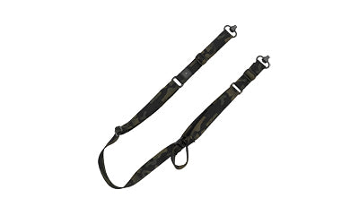 GrovTec, Sabre 2 Point Sling, Matte Finish, Multicam Black, Includes Push Button Swivels