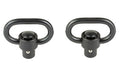 GrovTec, Heavy Duty Push Button Swivels, Fits 1" Slings, Nitride Finish, Black