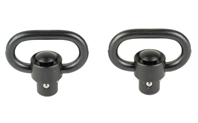 GrovTec, Heavy Duty Push Button Swivels, Fits 1" Slings, Nitride Finish, Black