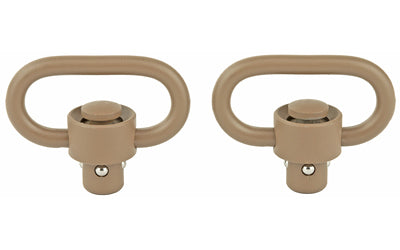 GrovTec, Heavy Duty Push Button Swivels, Flat Dark Earth