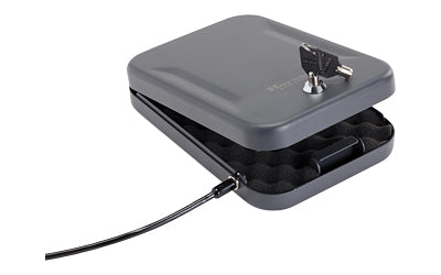Hornady, Large Lock Box, Black Finish, With Lock, Key, & Cable