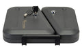 Hornady, Dual-Lid Lock Box, Foam Interior, 2 Keyed Alike Locks, 11"x10"x2" Exterior Dimensions, Includes Steel Security Cable