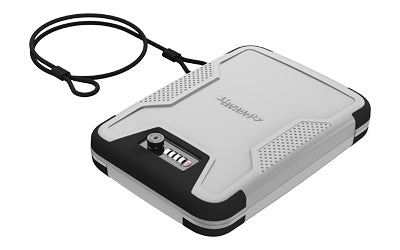 Hornady, TrekLite Lock Box, TSA Combination Lock, Polycarbonate Construction, Black and Gray