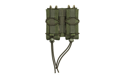 High Speed Gear, Pistol TACO, Double Magazine Pouch, MOLLE, Fits Most Pistol Magazines, Hybrid Kydex and Nylon, Olive Drab Green