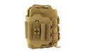 High Speed Gear, ReFlex IFAK System, Compatible with MOLLE and Belts 1.5"-2.5", Nylon Construction, Coyote Brown, Medical Items Not Included