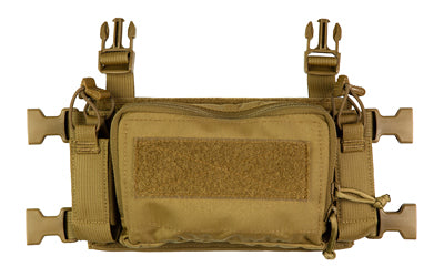 Haley Strategic Partners, D3CR Micro, Chest Rig, Nylon Construction, Coyote Brown, Includes (1) Large Open Pouch, (2) Pistol Magazines, (1) Pouch
