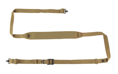 Haley Strategic Partners, D3 Pro Sling, Two Point, 6oz, 70"x2"x.5", MIL-SPEC Nylon Webbing Construction, Coyote, Includes (2) GrovTec QD Mounts