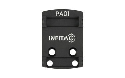 INFITAC, PA01 Pistol Adapter Mount, Compatible with Infitac Pistol Optics, RMSc Footprint, Black