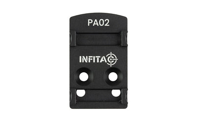 INFITAC, PA02 Pistol Adapter Mount, Compatible with Infitac Pistol Optics, Delta Point Pro Footprint, Black
