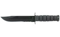 KA-BAR Knives, KA-BAR, Fixed Blade Knife, 7" Blade Length, 11.875 Overall Length, Clip Point, Includes Glass Filled Nylon Sheath, 1095 Cro-Van/Black, Black Kraton G Handle, Combo Edge