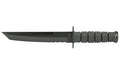 KA-BAR Knives, KA-BAR, Tanto, Fixed Blade Knife, 8" Blade Length, 12.813" Overall Length, Tanto Point, Combo Edge, 1095 Cro-Van Steel, Matte Finish, Black, Black Kraton G Handle, Includes Glass Filled Nylon Sheath, Clamshell Packaging