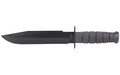KA-BAR Knives, KA-BAR, Fighter, Fixed Blade Knife, 8" Blade Length, 12.8" Overall Length, Clip Point, 1095 Cro-Van Steel, Matte Finish, Black, Includes Plastic Sheath