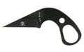 KA-BAR Knives, TDI Last Ditch Knife, Fixed Blade Knife, 1.625" Blade Length, 3.625" Overall Length, 9cr18/Black Steel, Plain Edge, Includes Plastic Sheath
