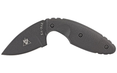 KA-BAR Knives, TDI Law Enforcement, Fixed Blade Knife, 2.313" Blade Length, 5.625" Overall Length, Drop Point, Plain Edge, AUS 8A Steel, Matte Finish, Black, Black Zytel Handle, Includes Nylon Sheath
