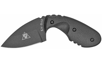 KA-BAR Knives, TDI Investigator, Fixed Blade Knife, 2.71" Blade Length, 5" Overall Length, Drop Point, Plain Edge, AUS 8A, Matte Finish, Black, Nylon/Fiberglass Handle, Includes Nylon Sheath